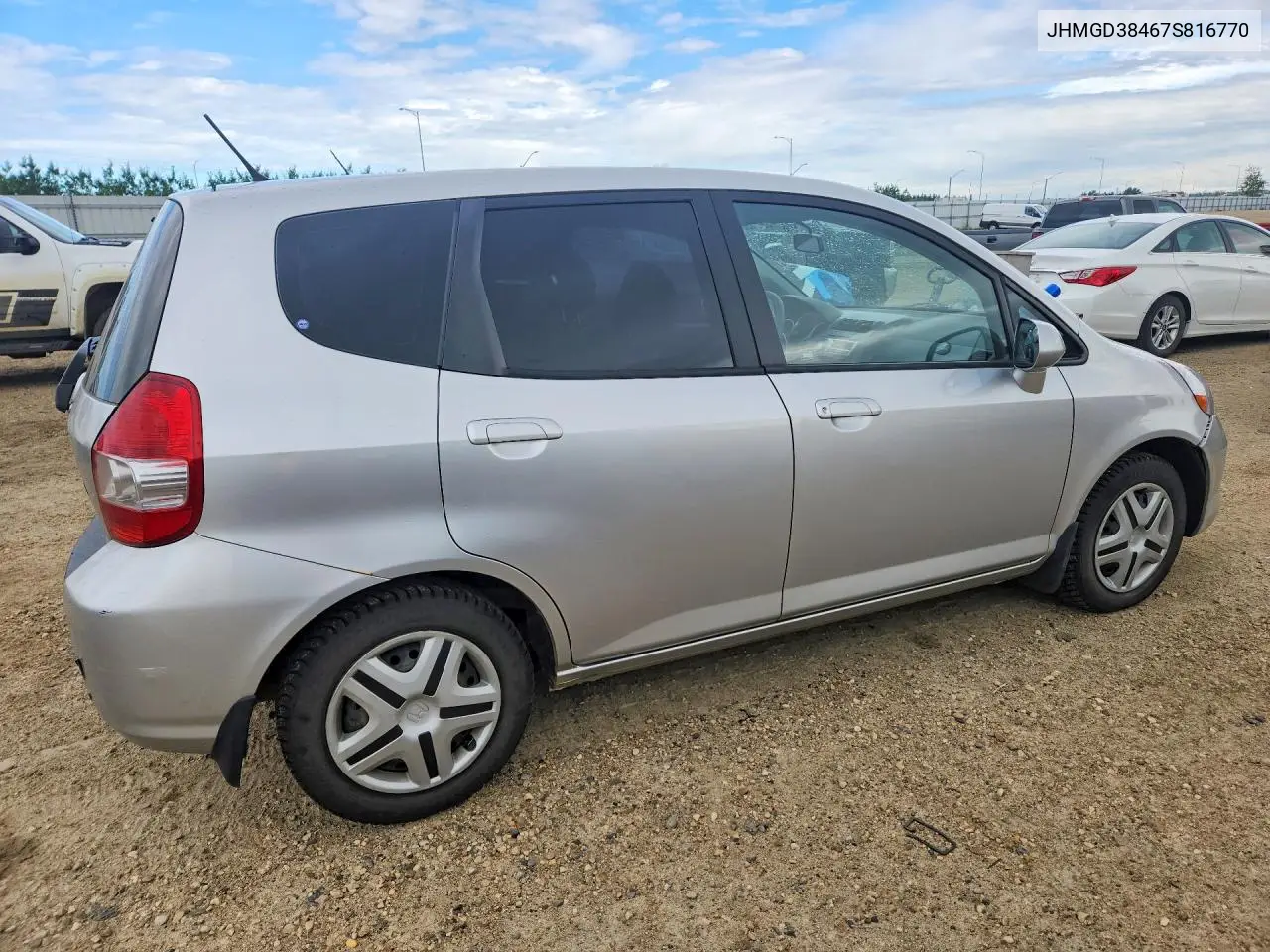 2007 Honda Fit VIN: JHMGD38467S816770 Lot: 59613066