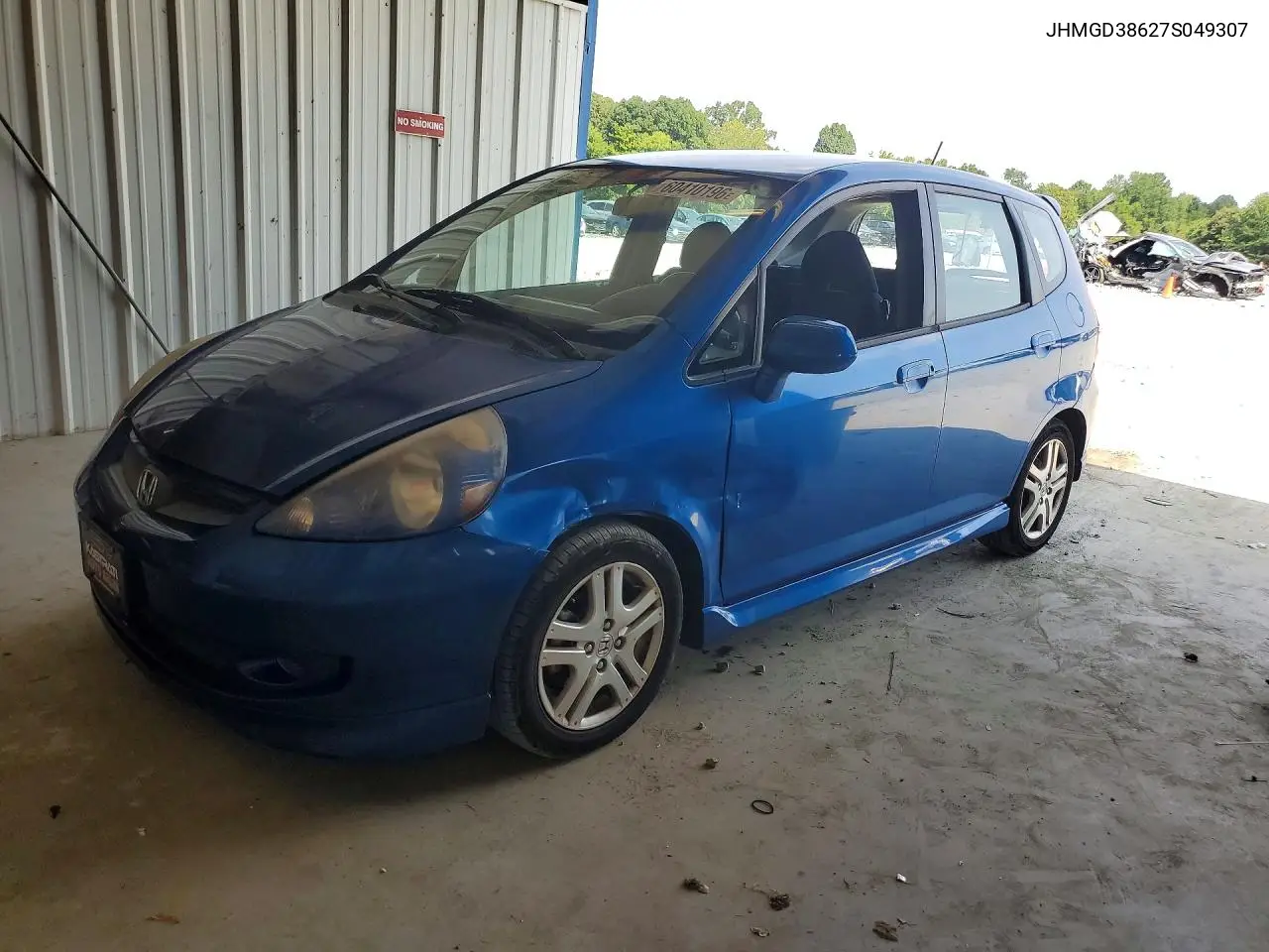 2007 Honda Fit S VIN: JHMGD38627S049307 Lot: 60410196