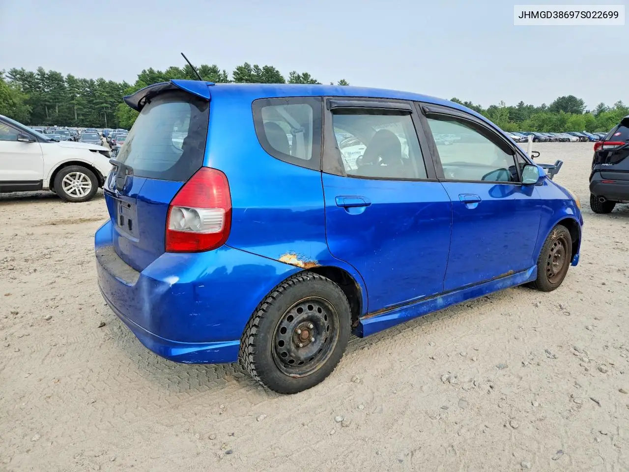 2007 Honda Fit S VIN: JHMGD38697S022699 Lot: 61248286