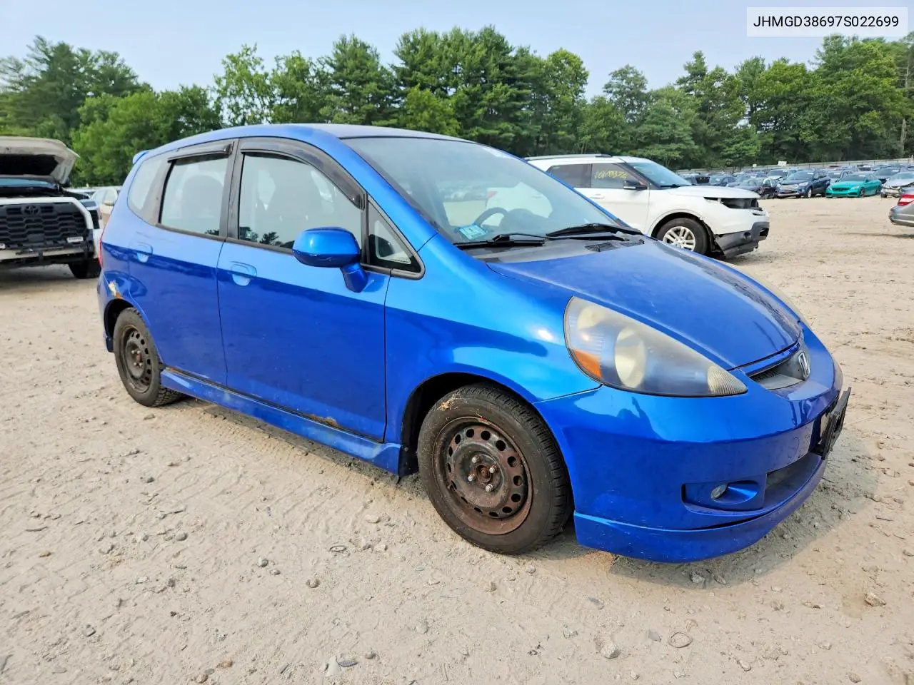 2007 Honda Fit S VIN: JHMGD38697S022699 Lot: 61248286