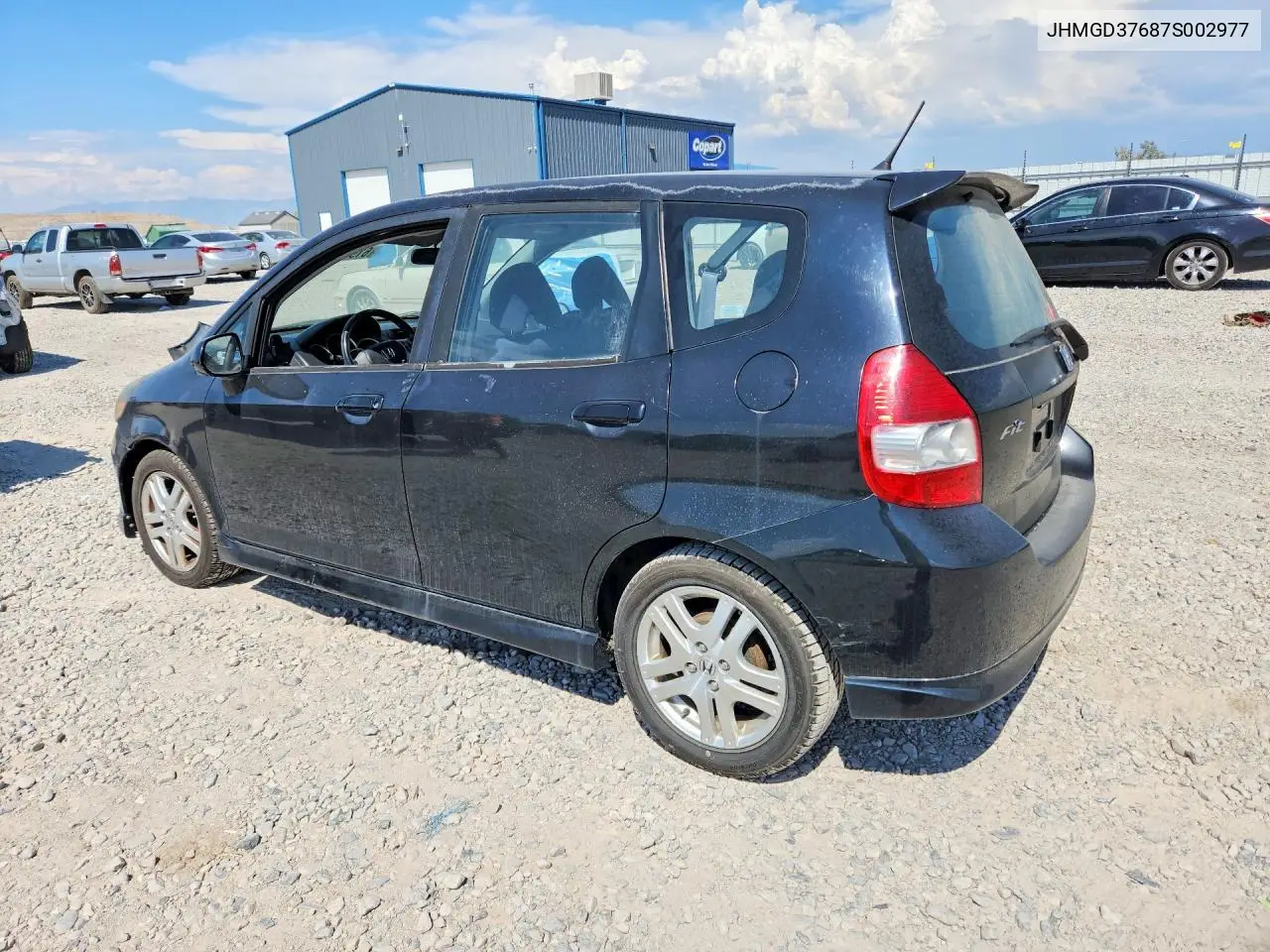 2007 Honda Fit S VIN: JHMGD37687S002977 Lot: 61909386