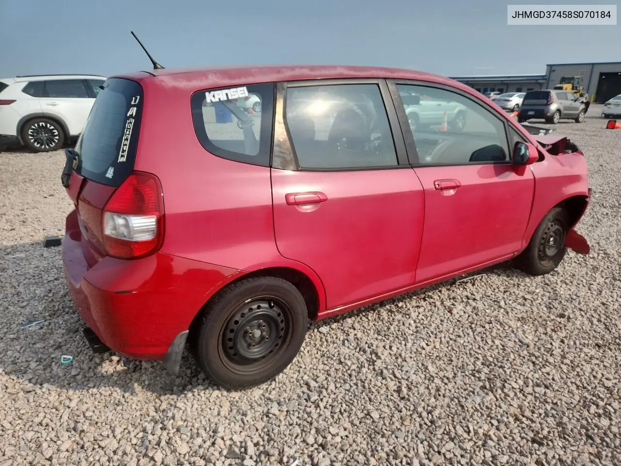 2008 Honda Fit VIN: JHMGD37458S070184 Lot: 60589556