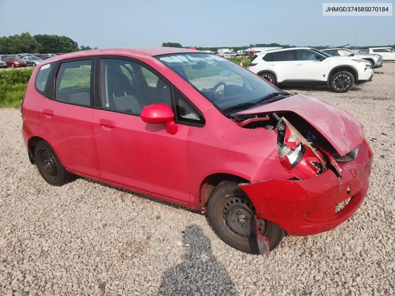 2008 Honda Fit VIN: JHMGD37458S070184 Lot: 60589556