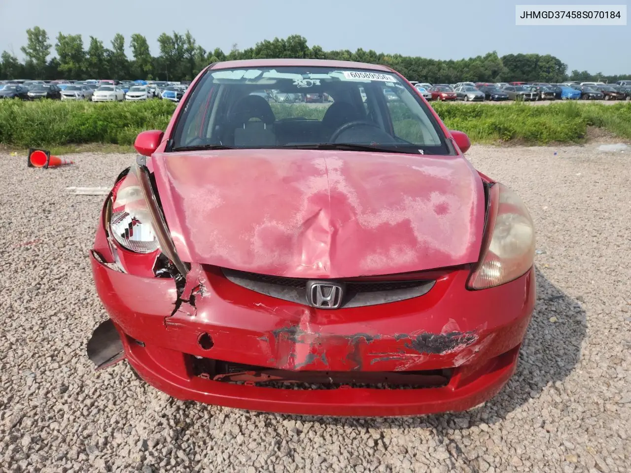 2008 Honda Fit VIN: JHMGD37458S070184 Lot: 60589556