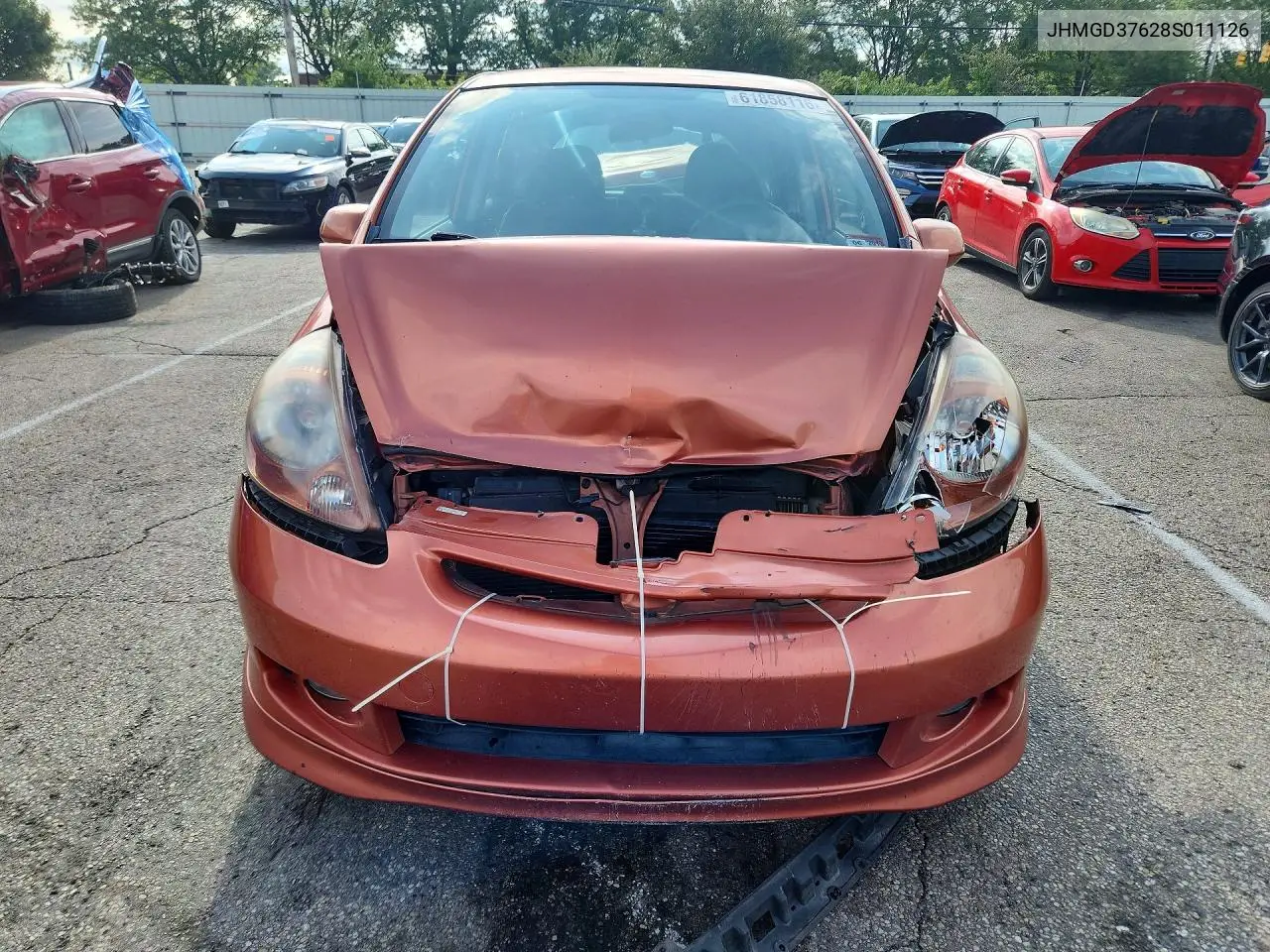 2008 Honda Fit Sport VIN: JHMGD37628S011126 Lot: 61858116