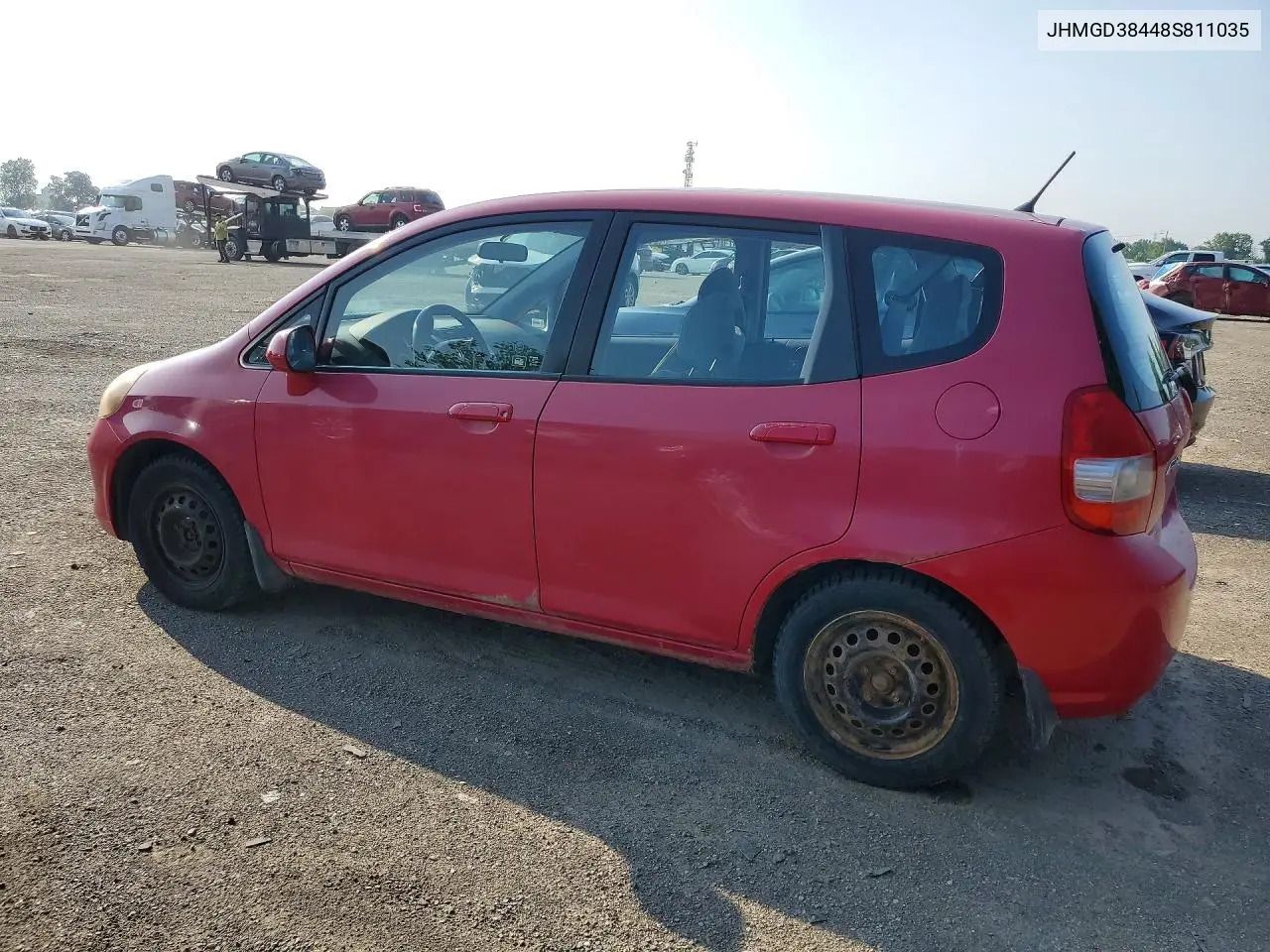 2008 Honda Fit VIN: JHMGD38448S811035 Lot: 61873856