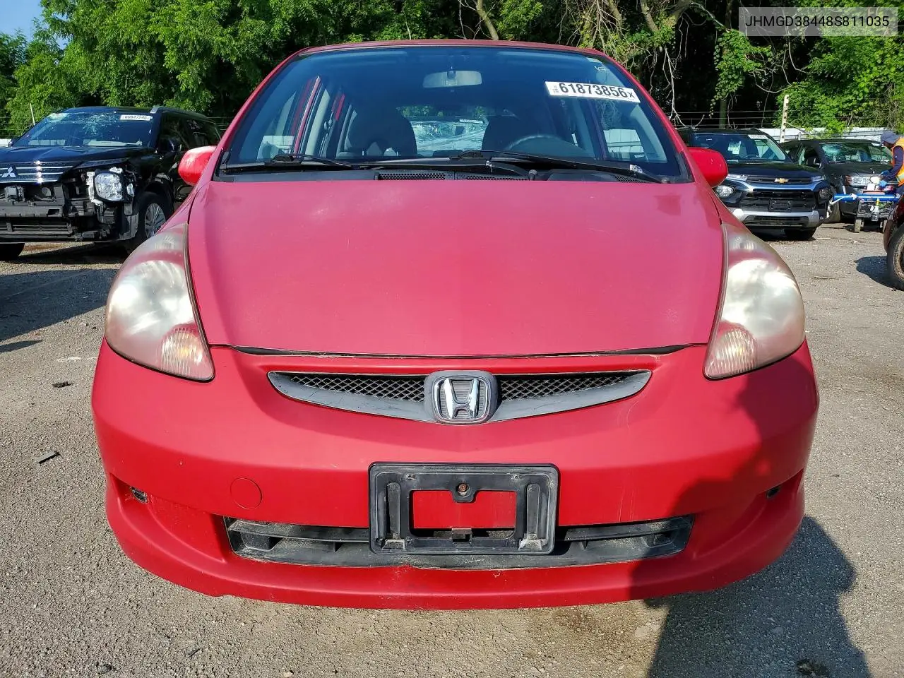 2008 Honda Fit VIN: JHMGD38448S811035 Lot: 61873856