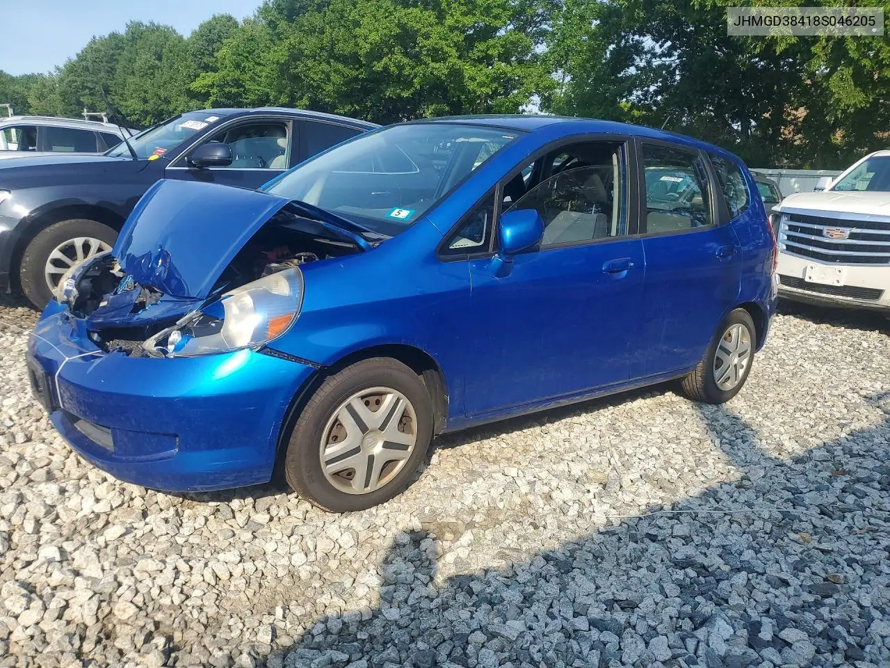 2008 Honda Fit VIN: JHMGD38418S046205 Lot: 61899366