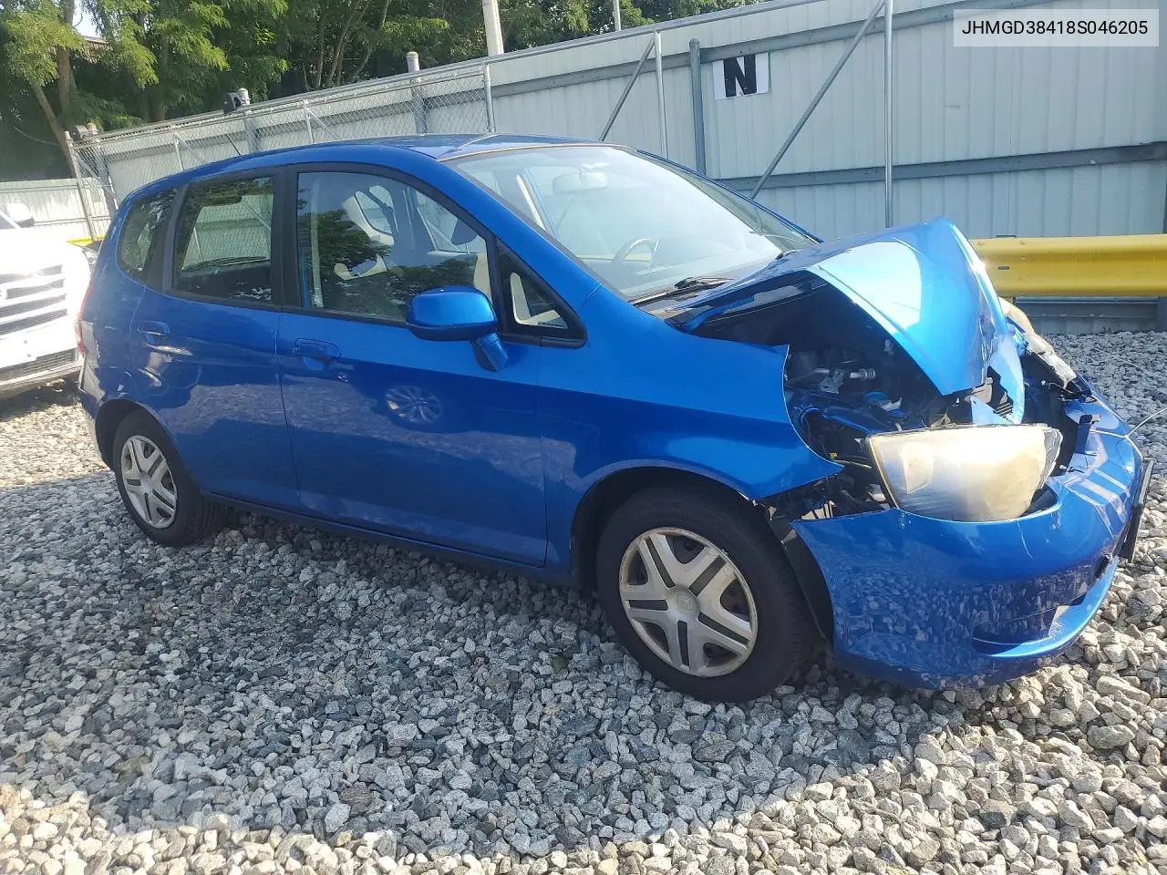 2008 Honda Fit VIN: JHMGD38418S046205 Lot: 61899366