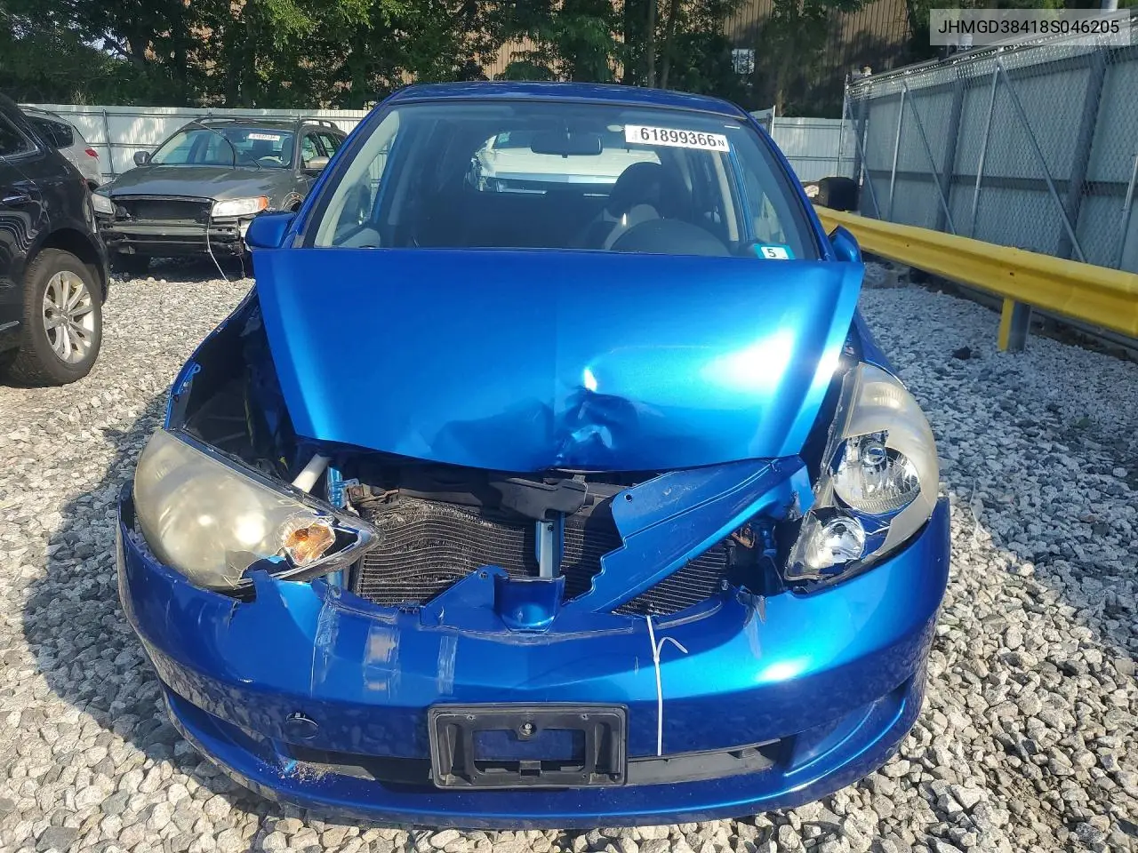 2008 Honda Fit VIN: JHMGD38418S046205 Lot: 61899366
