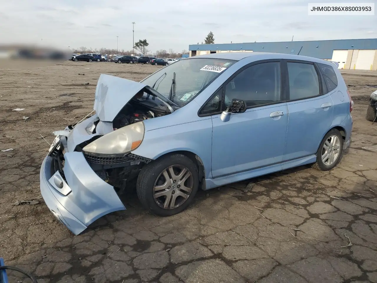 JHMGD386X8S003953 2008 Honda Fit Sport