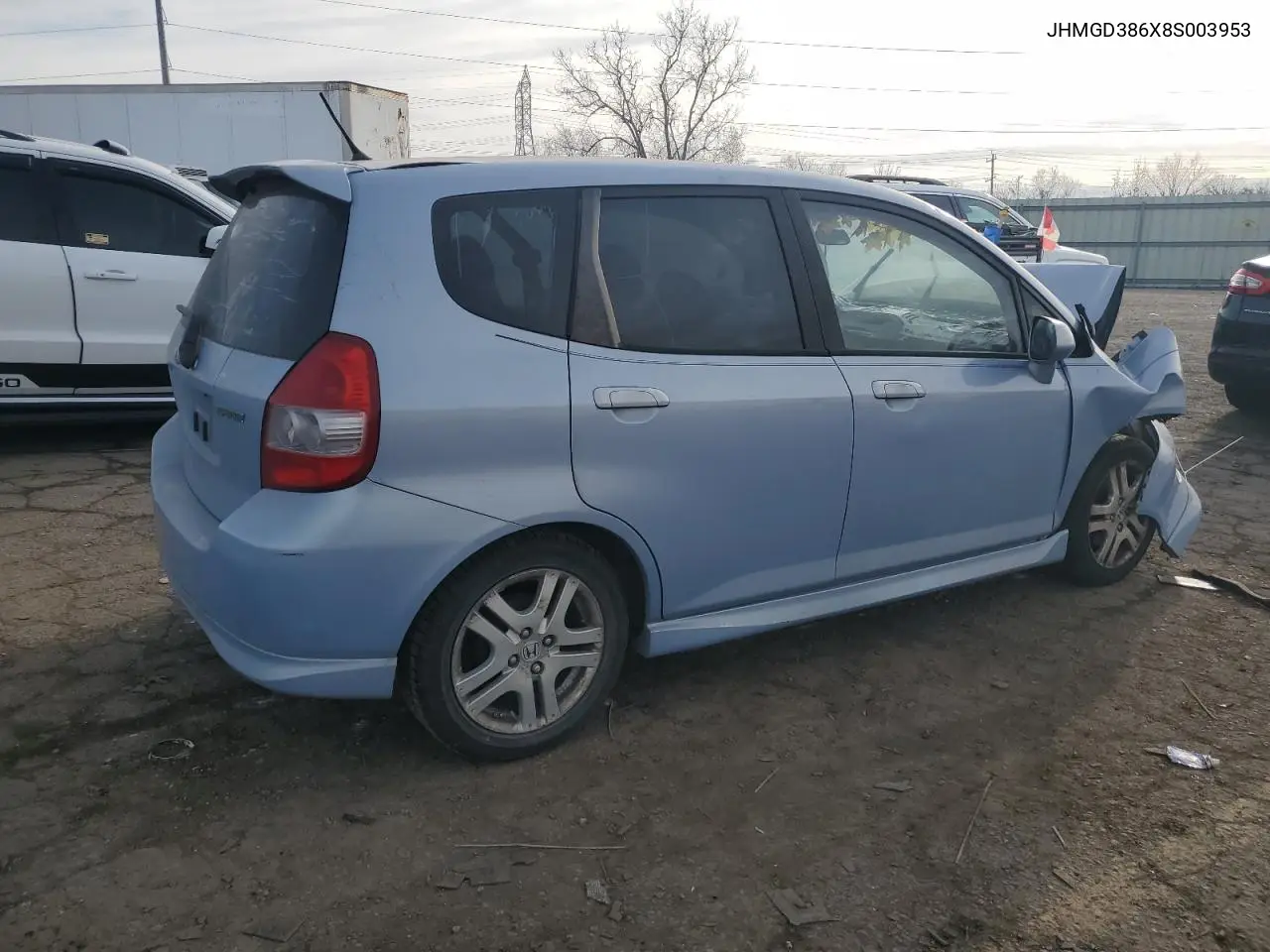 JHMGD386X8S003953 2008 Honda Fit Sport