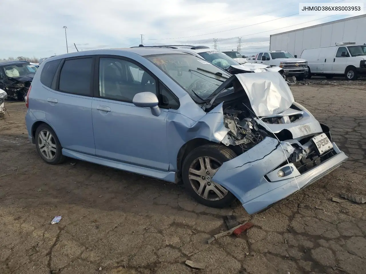 JHMGD386X8S003953 2008 Honda Fit Sport