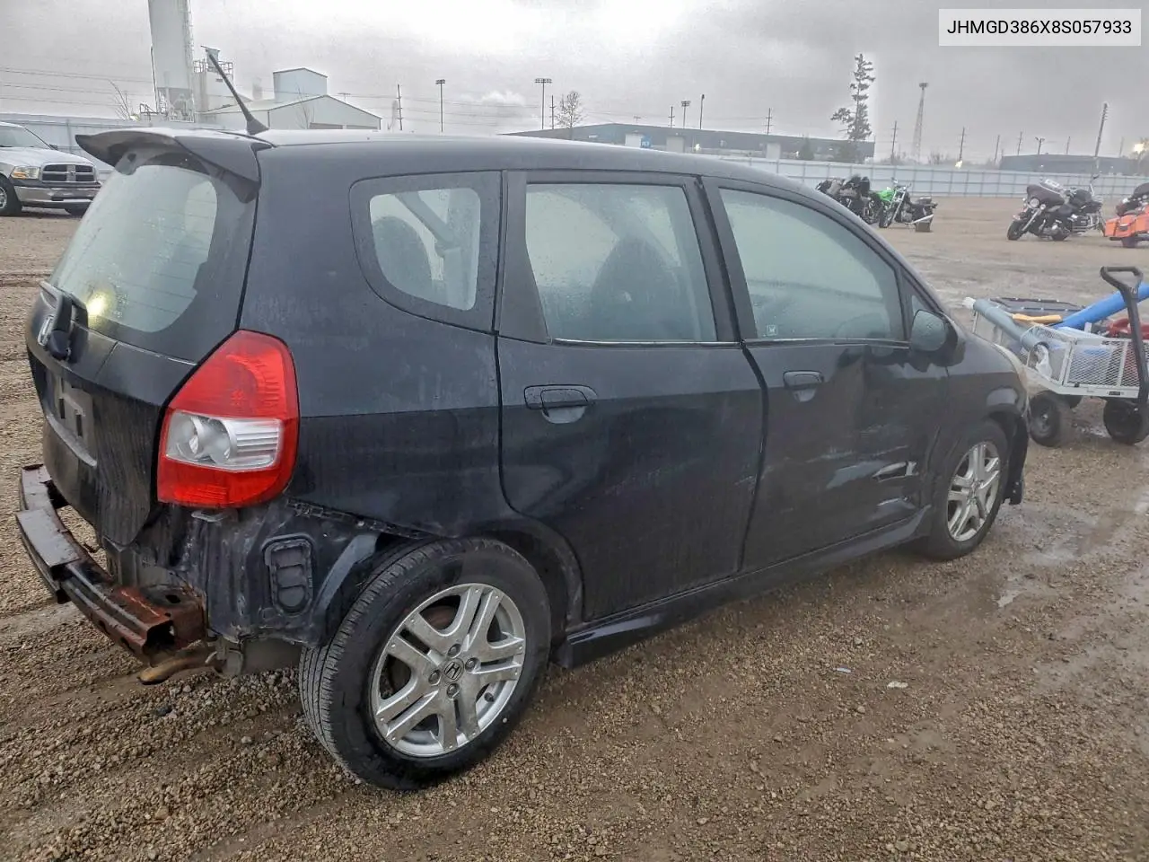 JHMGD386X8S057933 2008 Honda Fit Sport
