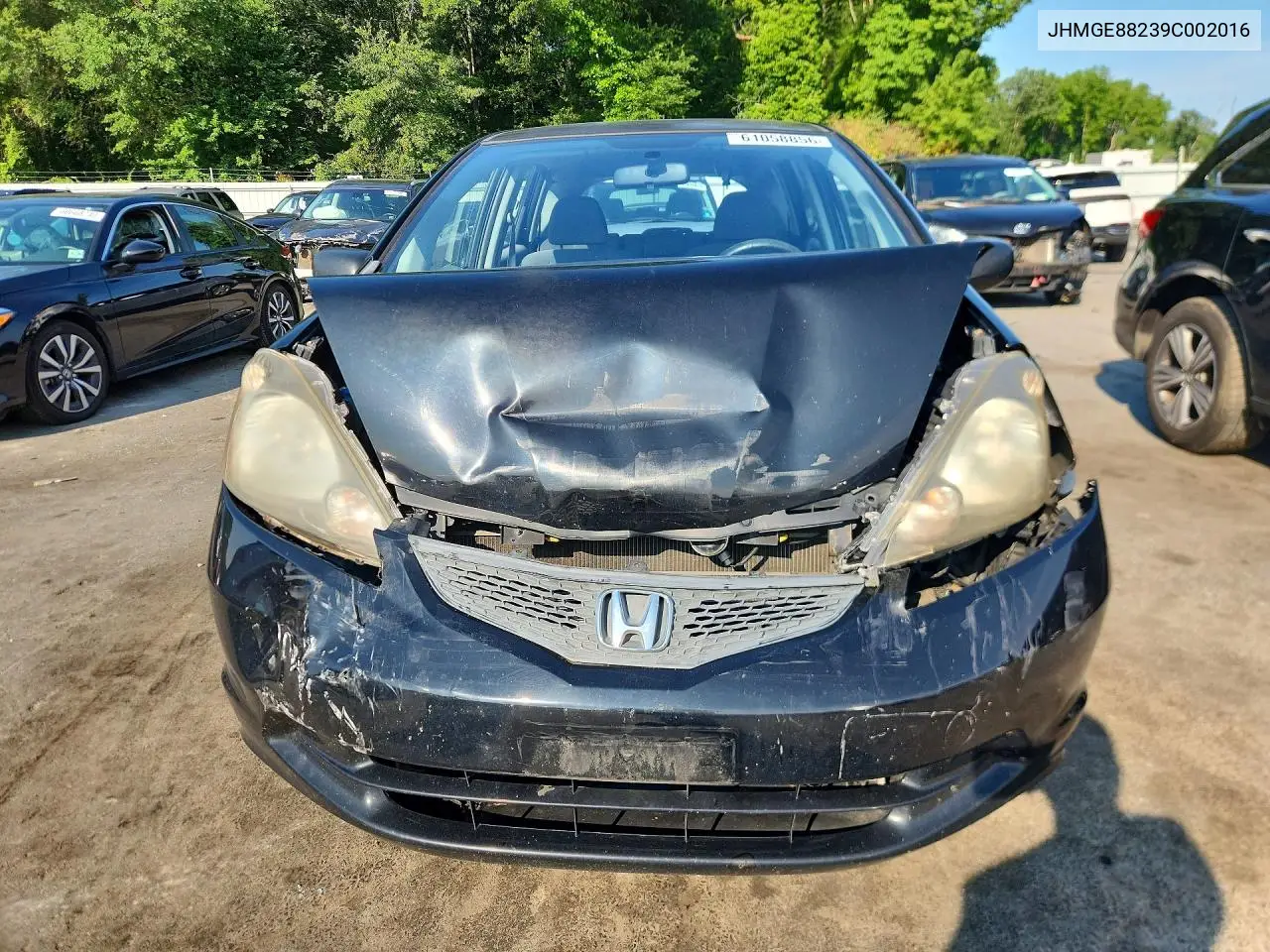 2009 Honda Fit VIN: JHMGE88239C002016 Lot: 61058856