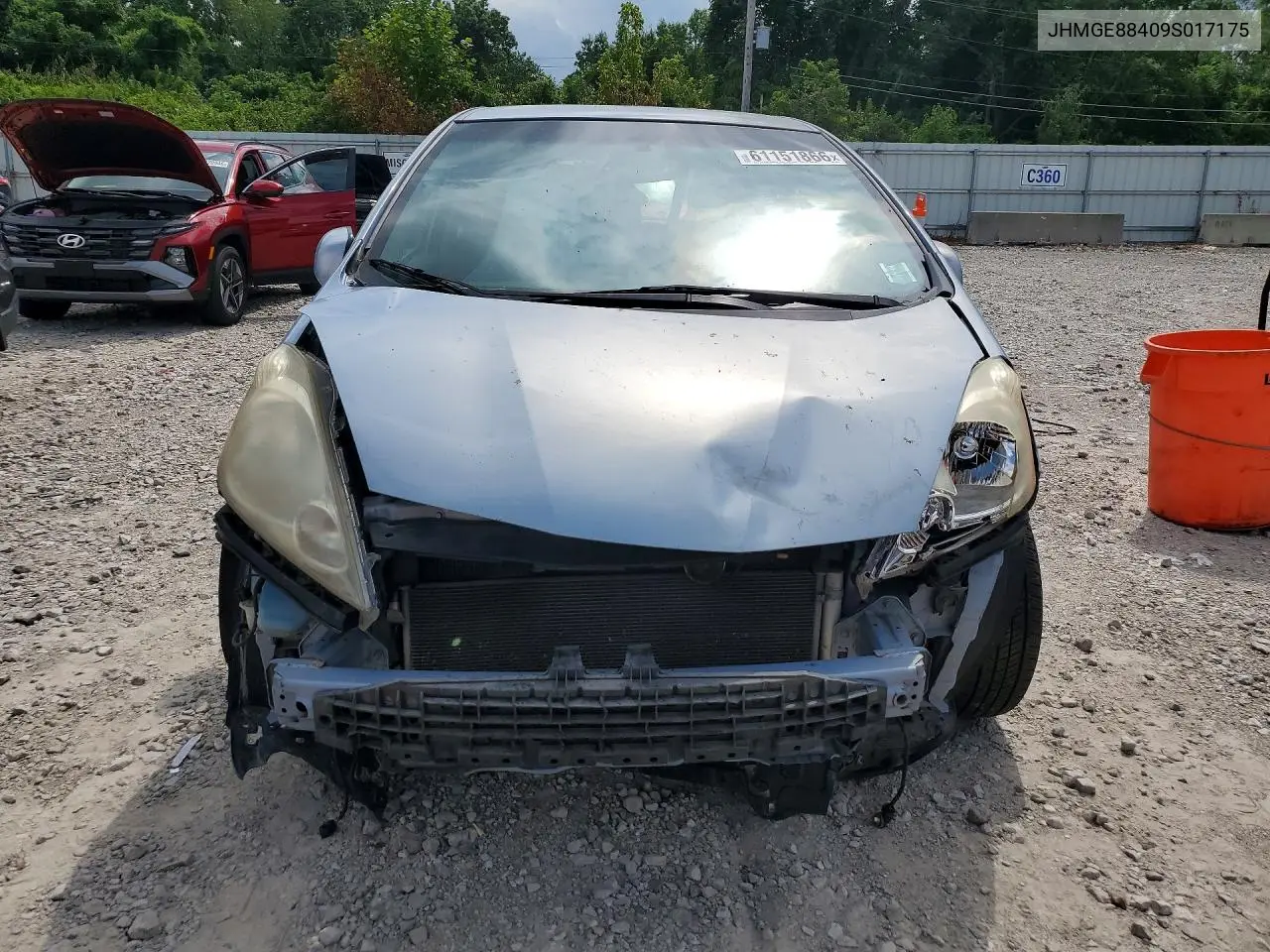 2009 Honda Fit Sport VIN: JHMGE88409S017175 Lot: 61151866
