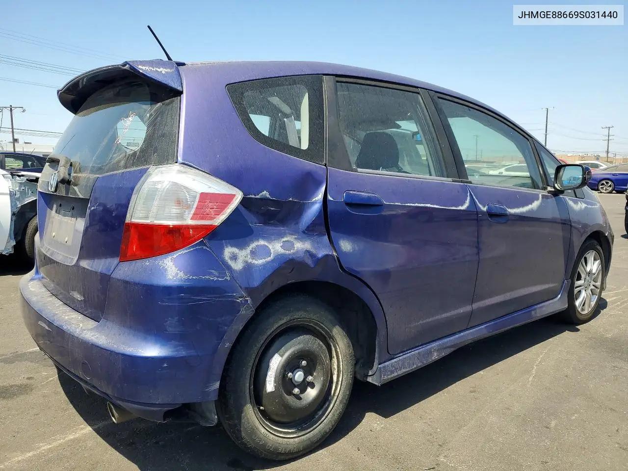 2009 Honda Fit Sport VIN: JHMGE88669S031440 Lot: 61612296