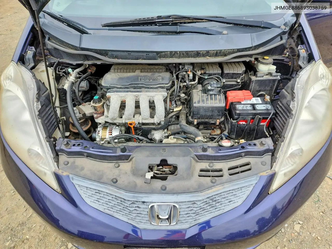 2009 Honda Fit Sport VIN: JHMGE88689S038759 Lot: 61931696