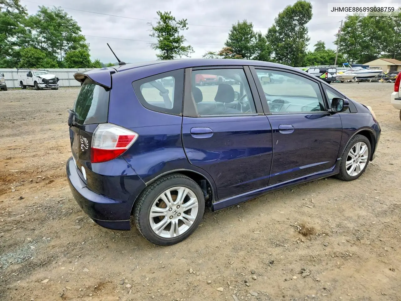 2009 Honda Fit Sport VIN: JHMGE88689S038759 Lot: 61931696