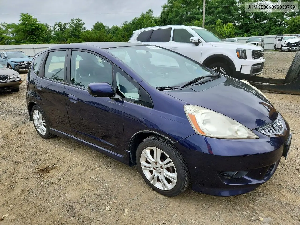 2009 Honda Fit Sport VIN: JHMGE88689S038759 Lot: 61931696