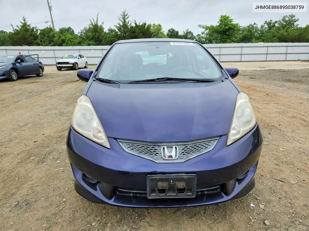 2009 Honda Fit Sport VIN: JHMGE88689S038759 Lot: 61931696