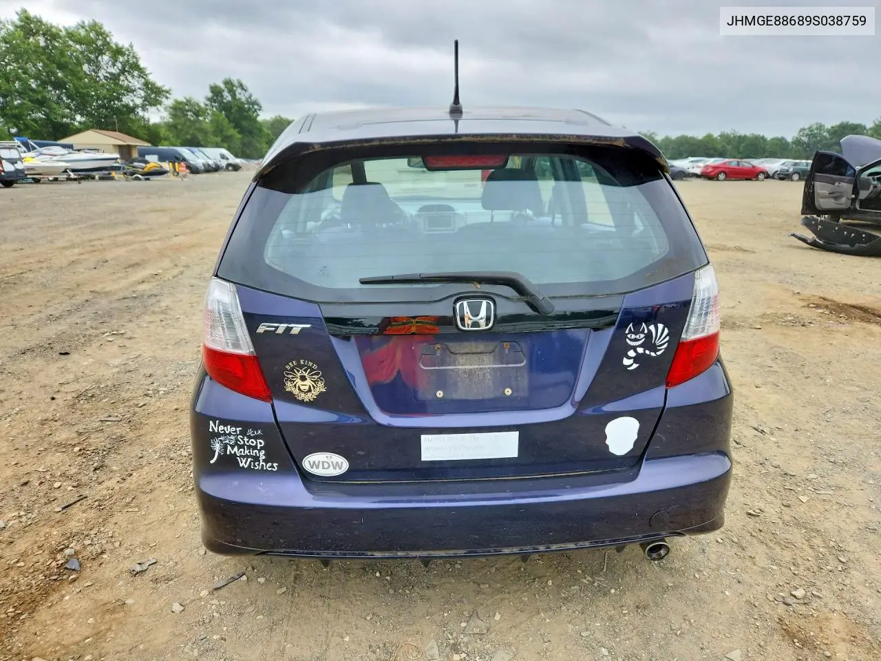 2009 Honda Fit Sport VIN: JHMGE88689S038759 Lot: 61931696