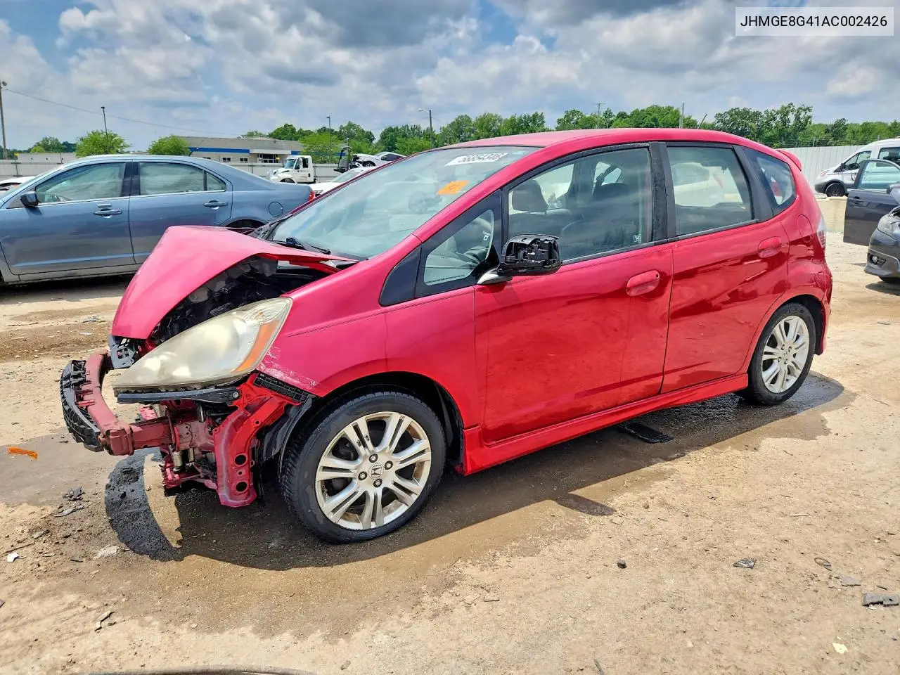 2010 Honda Fit Sport VIN: JHMGE8G41AC002426 Lot: 56854346