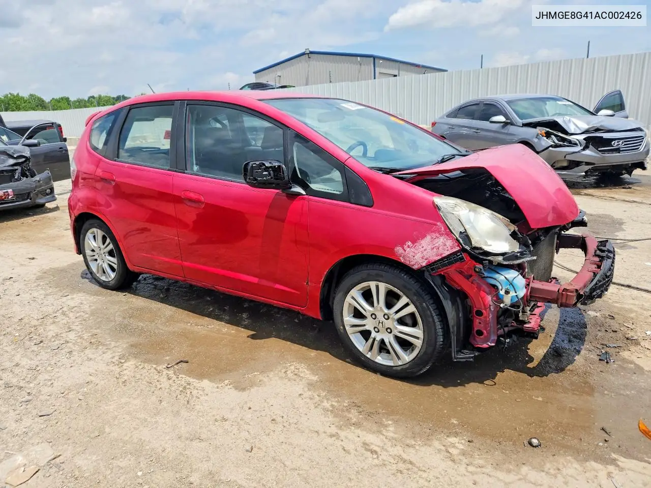 2010 Honda Fit Sport VIN: JHMGE8G41AC002426 Lot: 56854346