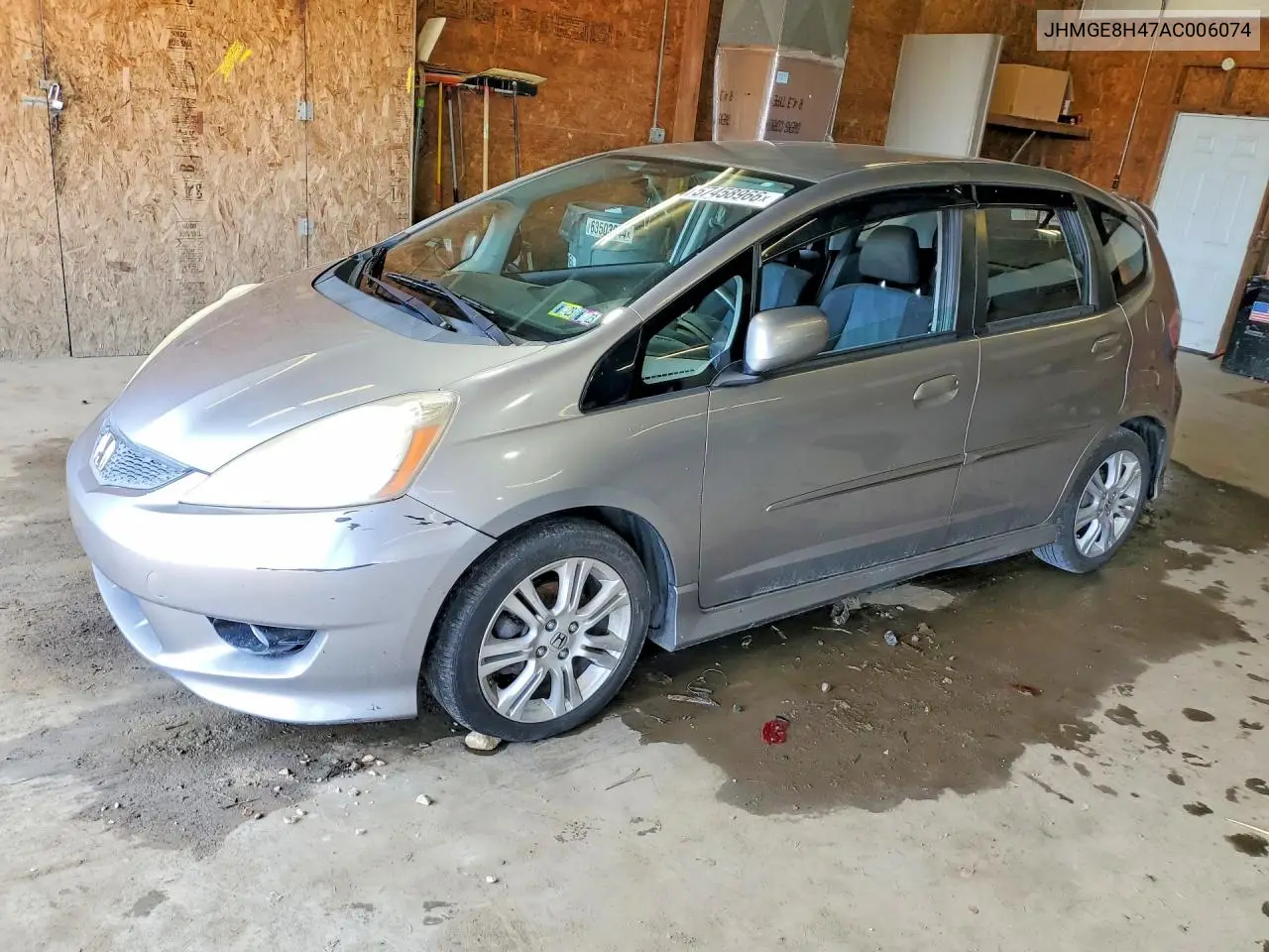 2010 Honda Fit VIN: JHMGE8H47AC006074 Lot: 57458966
