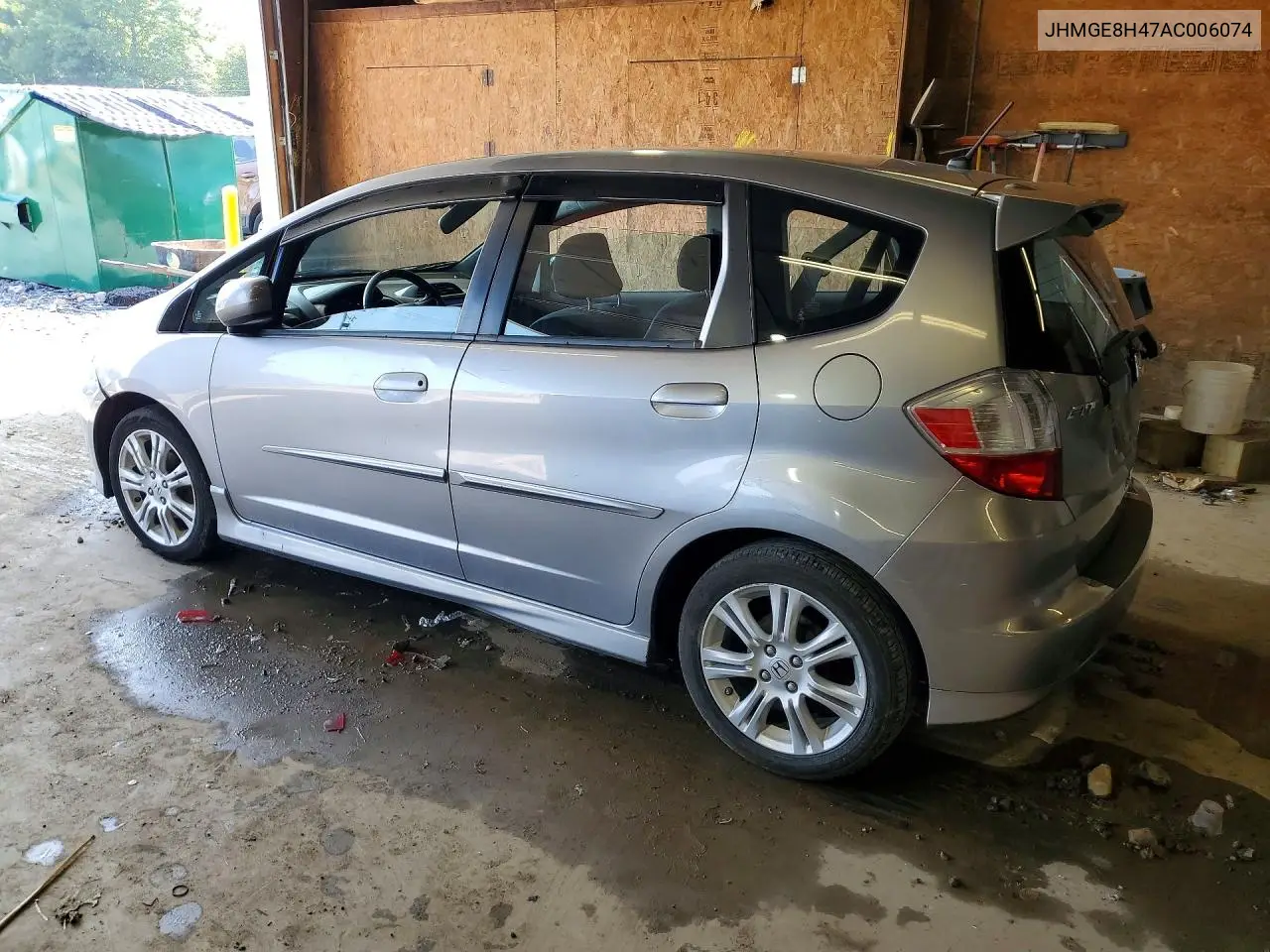 2010 Honda Fit VIN: JHMGE8H47AC006074 Lot: 57458966