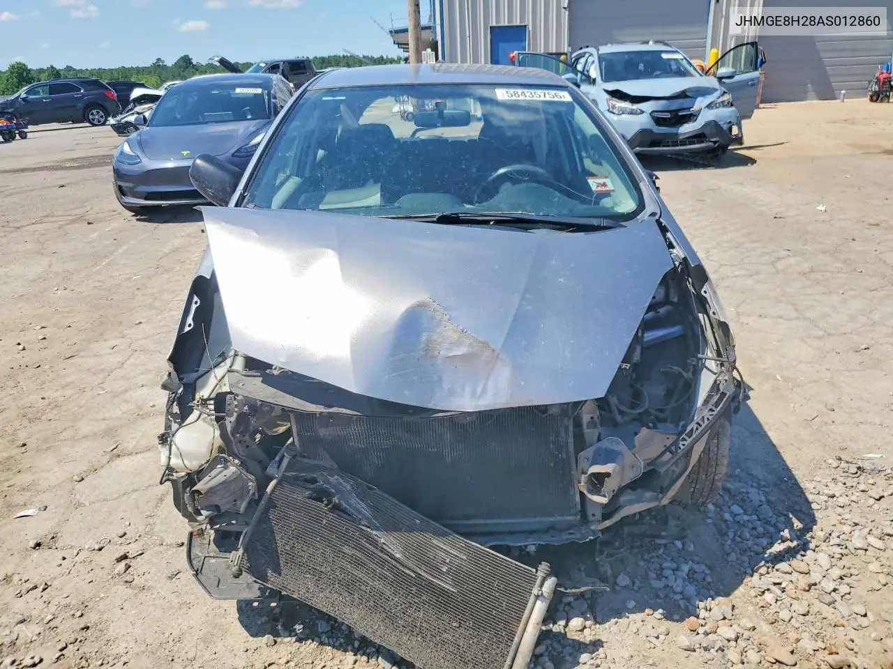 2010 Honda Fit VIN: JHMGE8H28AS012860 Lot: 58435756