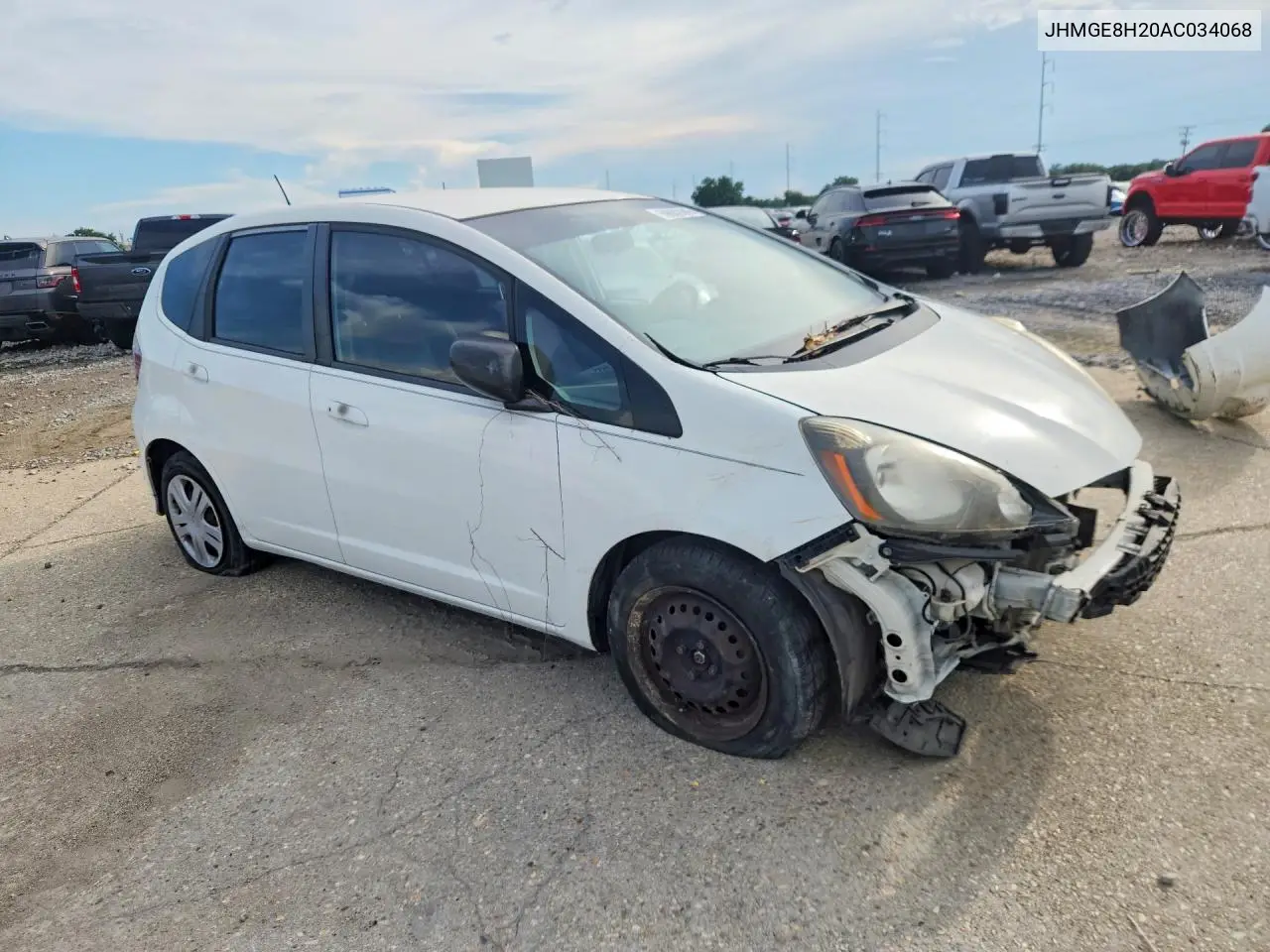 2010 Honda Fit VIN: JHMGE8H20AC034068 Lot: 59882696