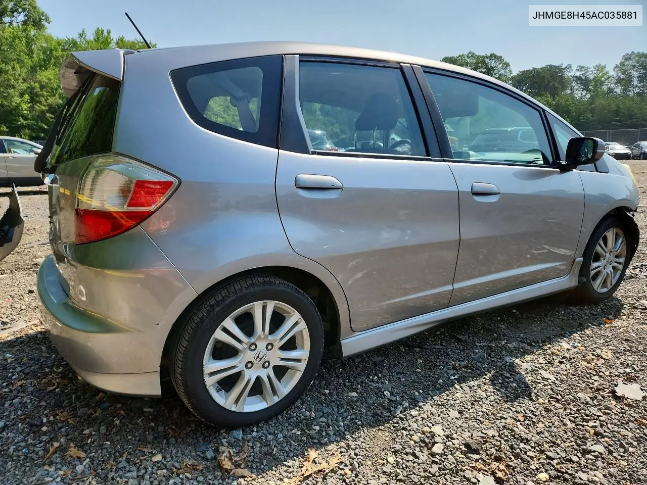 2010 Honda Fit Sport VIN: JHMGE8H45AC035881 Lot: 60029326
