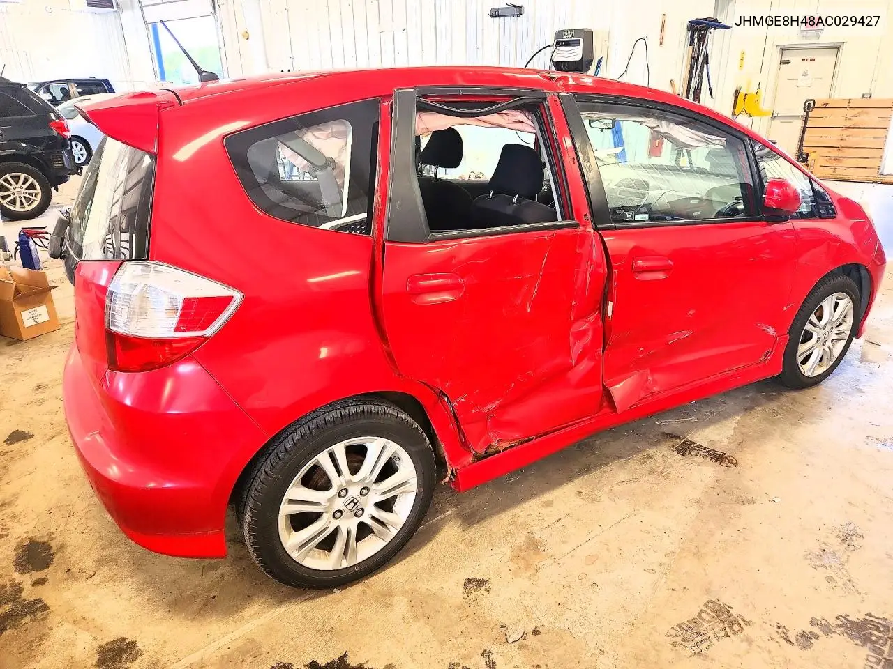 2010 Honda Fit Sport VIN: JHMGE8H48AC029427 Lot: 60505826