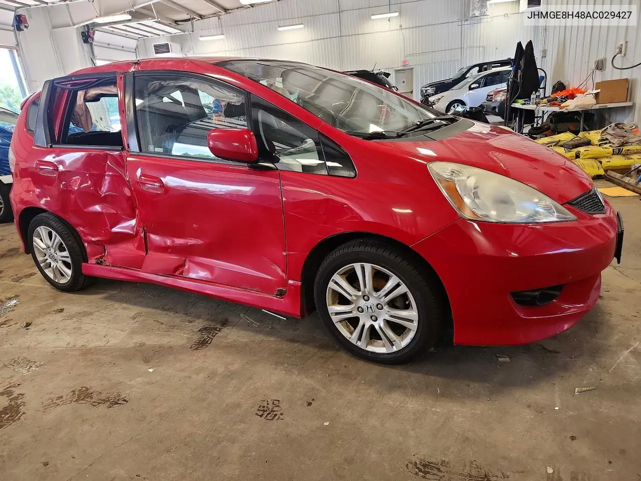 2010 Honda Fit Sport VIN: JHMGE8H48AC029427 Lot: 60505826