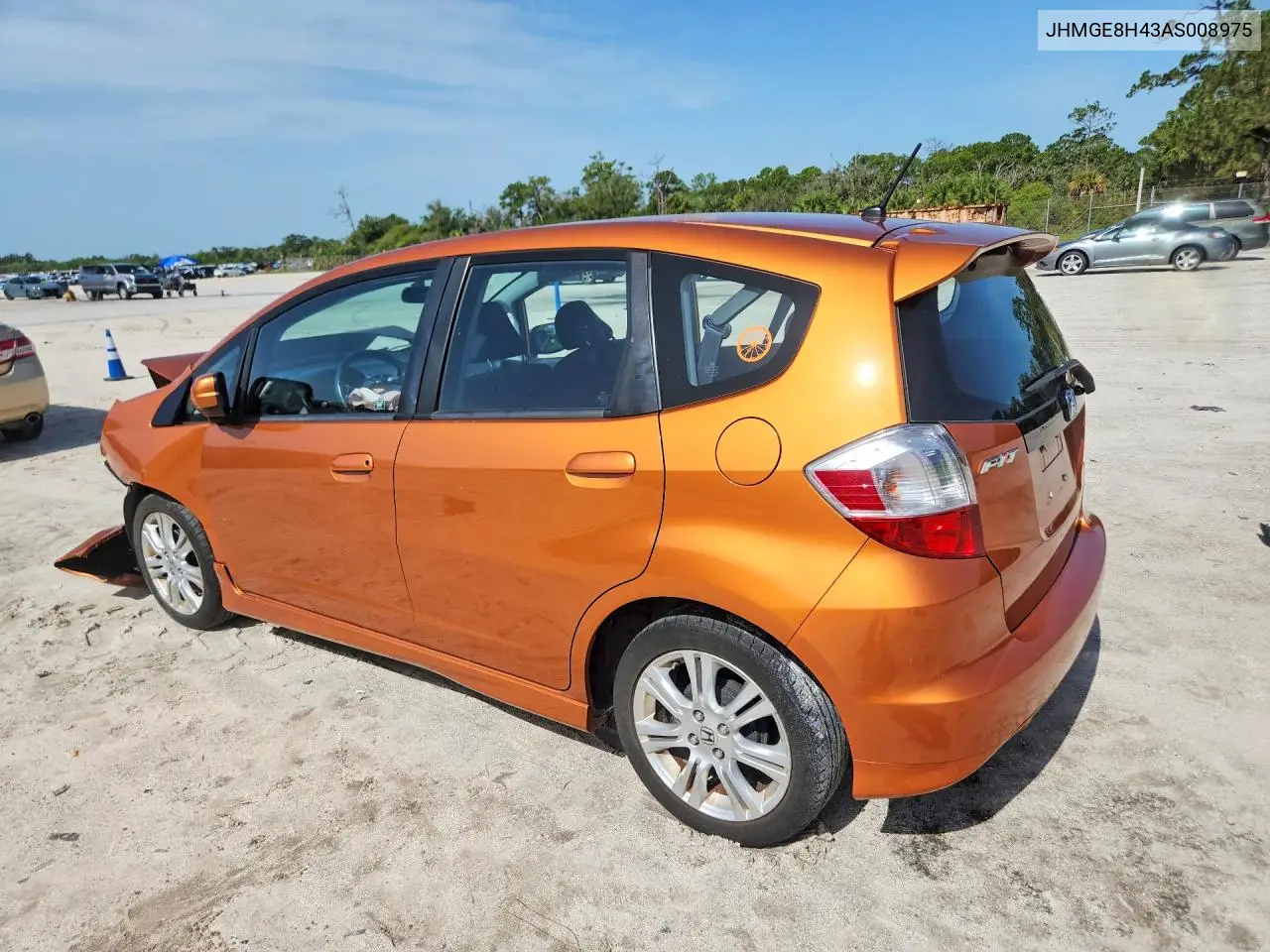 2010 Honda Fit Sport VIN: JHMGE8H43AS008975 Lot: 60888676