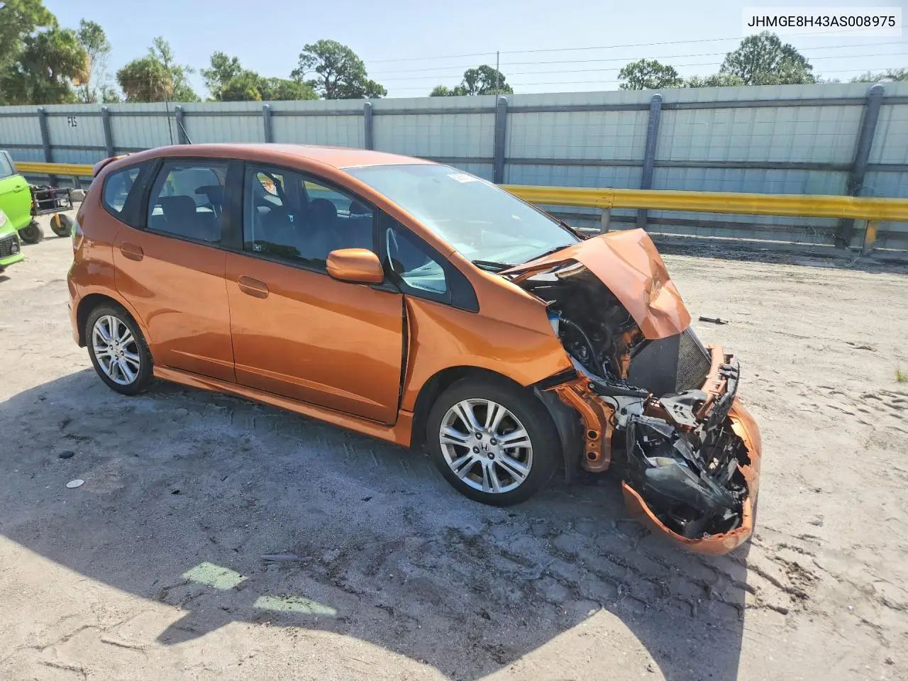 2010 Honda Fit Sport VIN: JHMGE8H43AS008975 Lot: 60888676