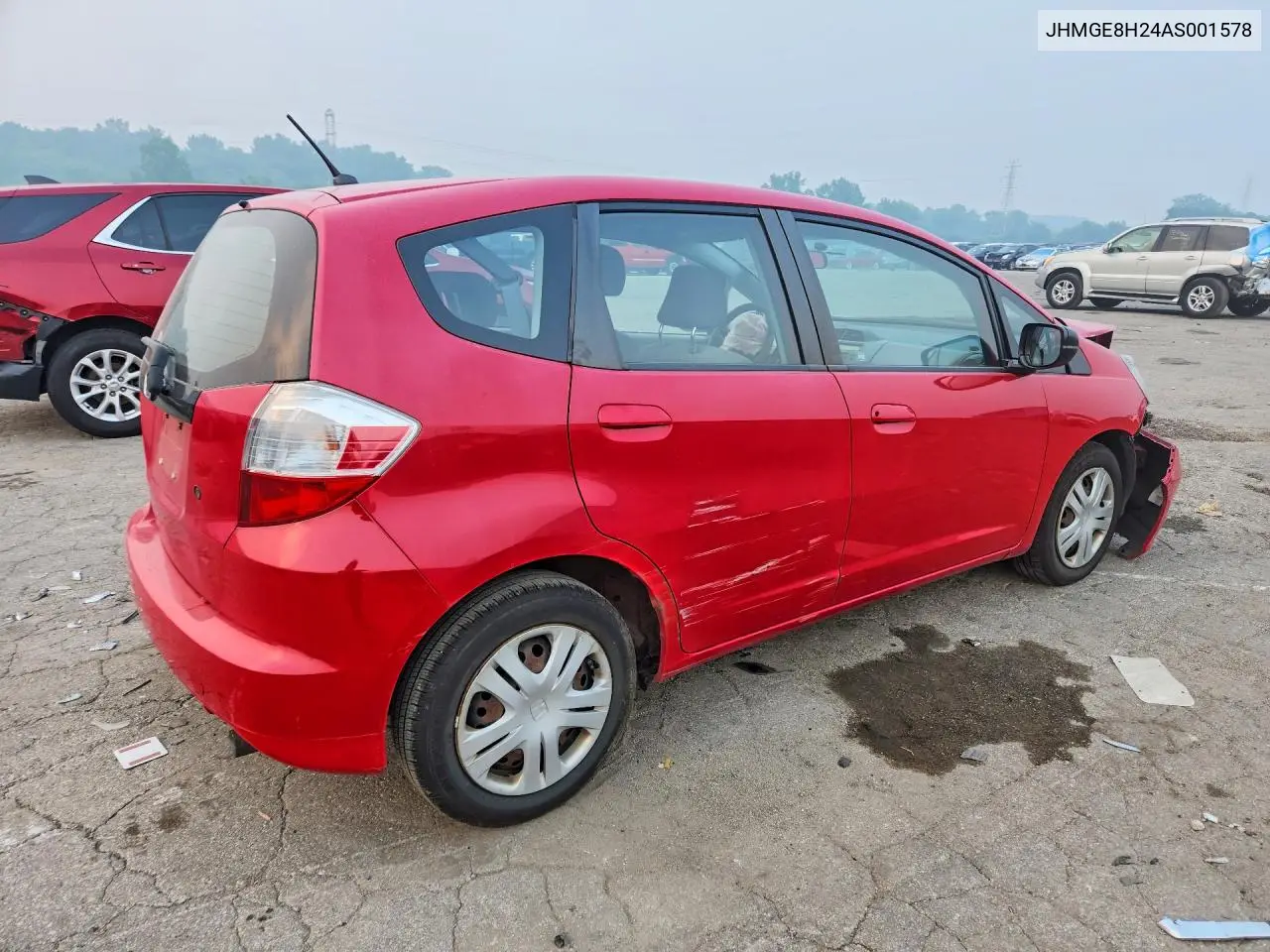 2010 Honda Fit VIN: JHMGE8H24AS001578 Lot: 60976016