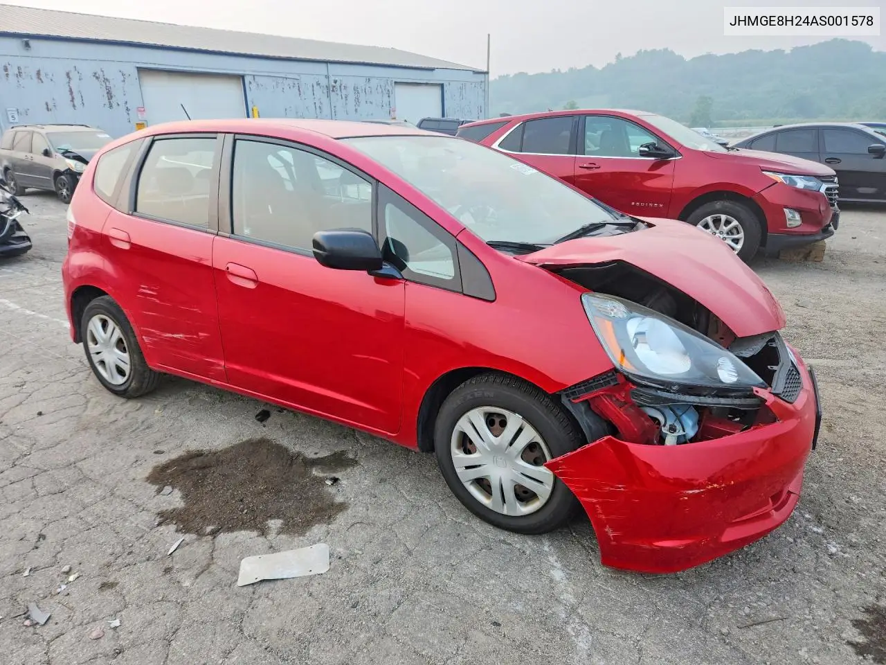 2010 Honda Fit VIN: JHMGE8H24AS001578 Lot: 60976016
