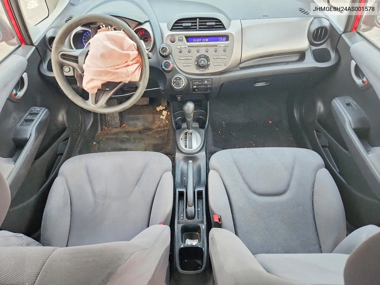 2010 Honda Fit VIN: JHMGE8H24AS001578 Lot: 60976016
