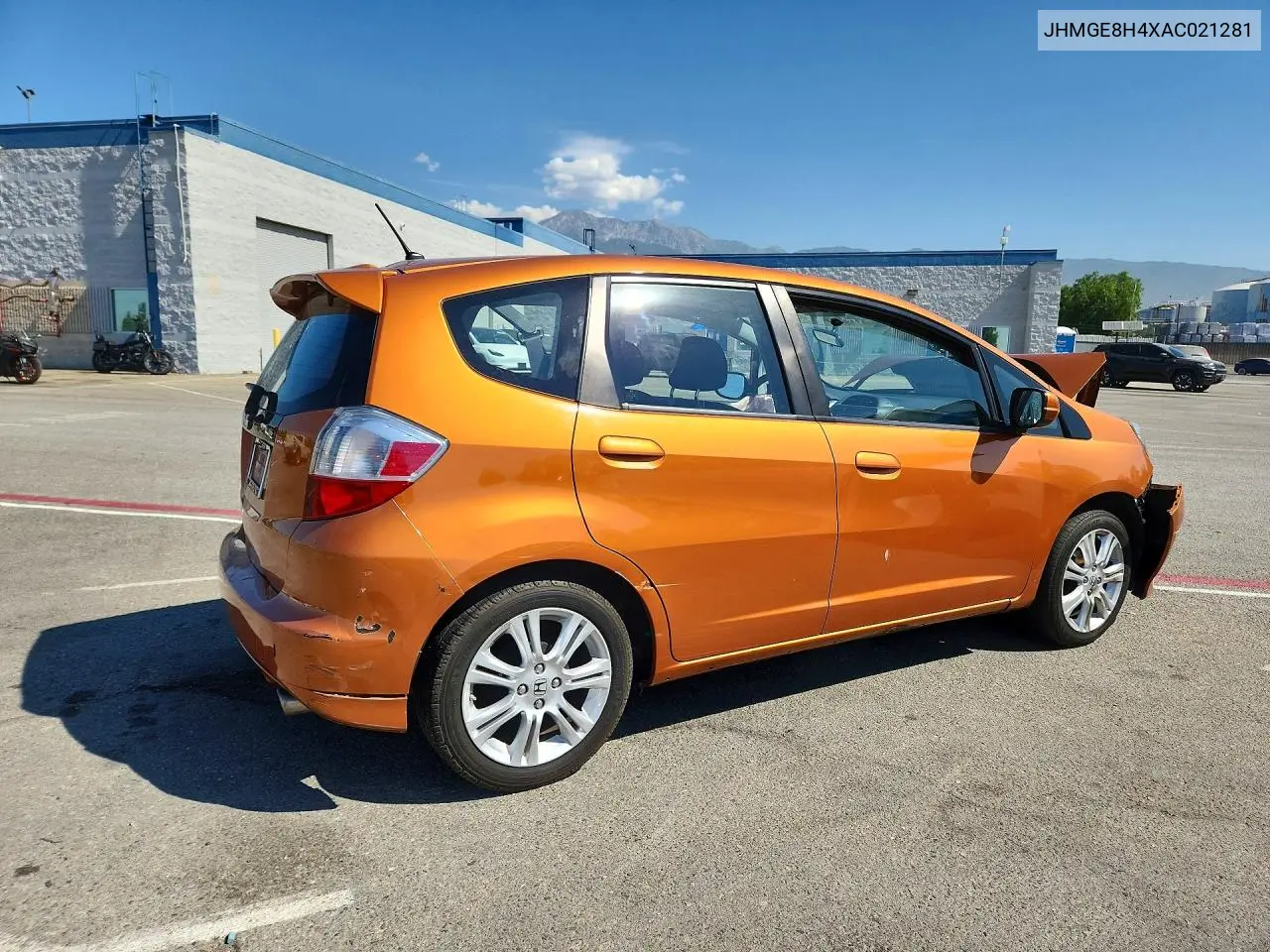 2010 Honda Fit Sport VIN: JHMGE8H4XAC021281 Lot: 61047076