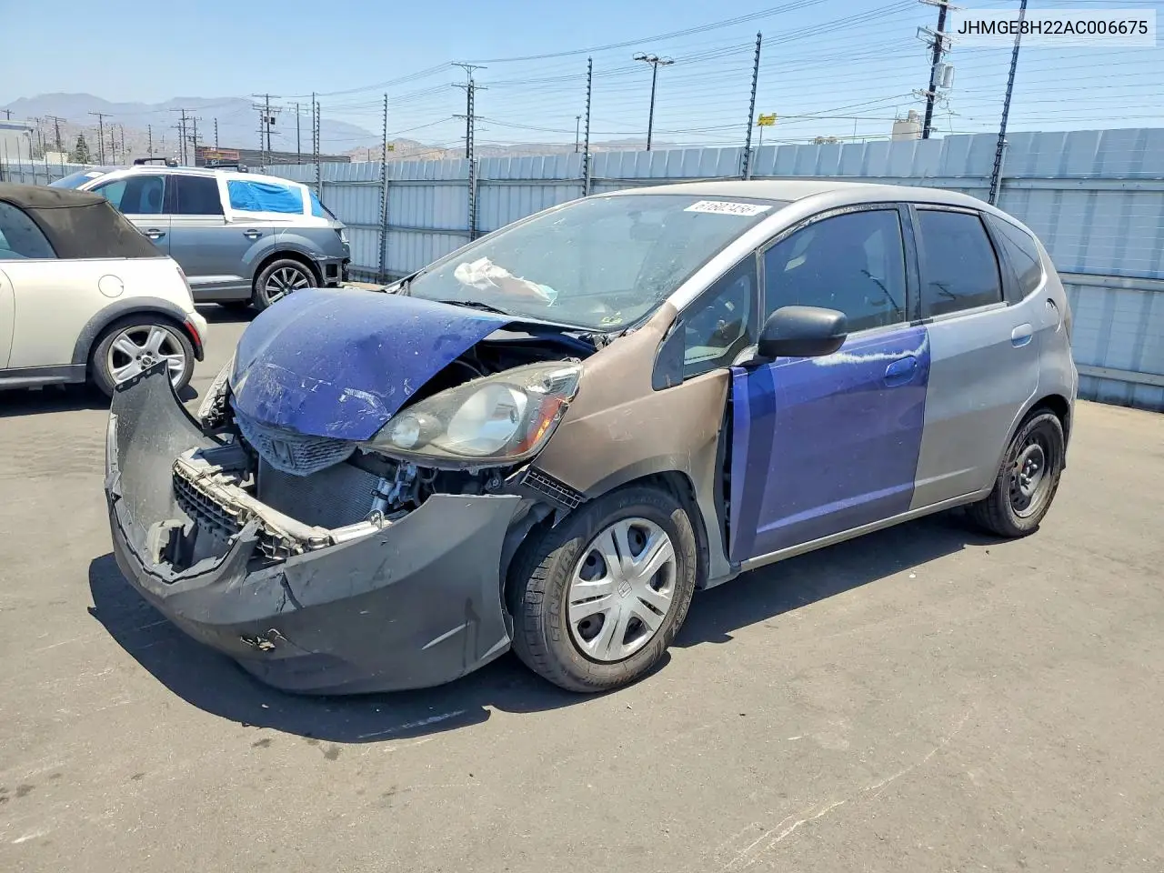 2010 Honda Fit VIN: JHMGE8H22AC006675 Lot: 61602456