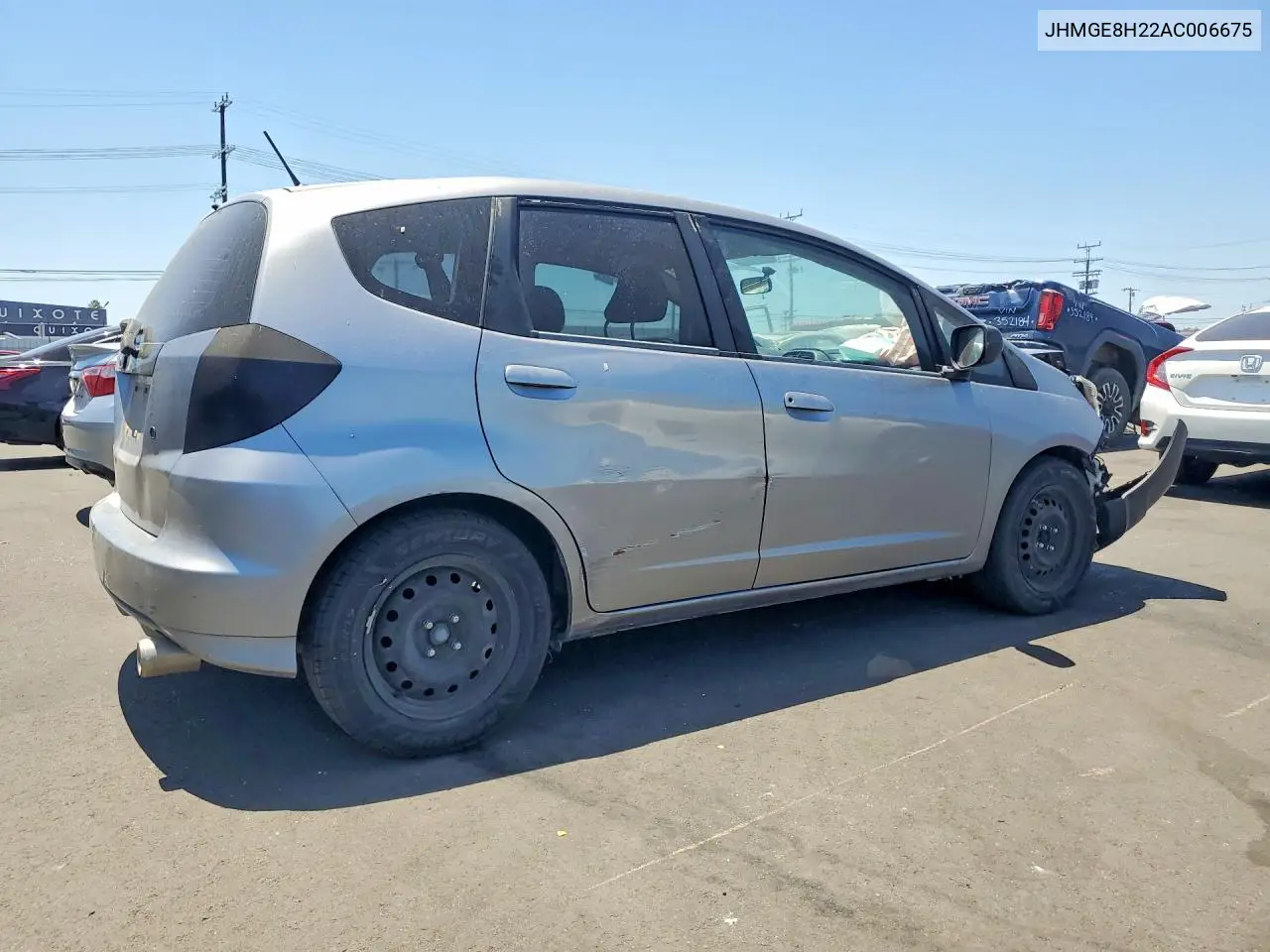 2010 Honda Fit VIN: JHMGE8H22AC006675 Lot: 61602456