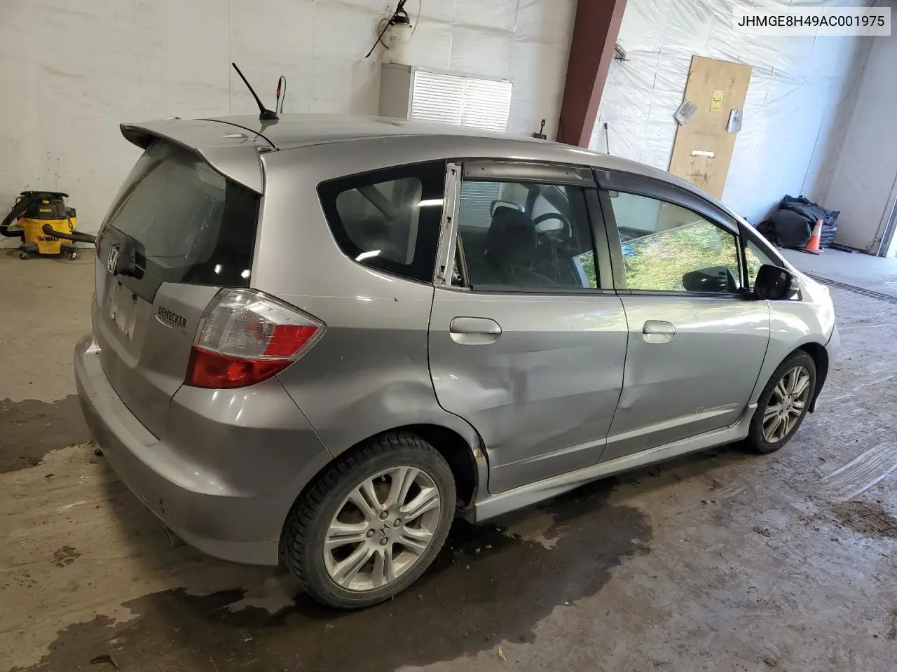 2010 Honda Fit Sport VIN: JHMGE8H49AC001975 Lot: 84868145