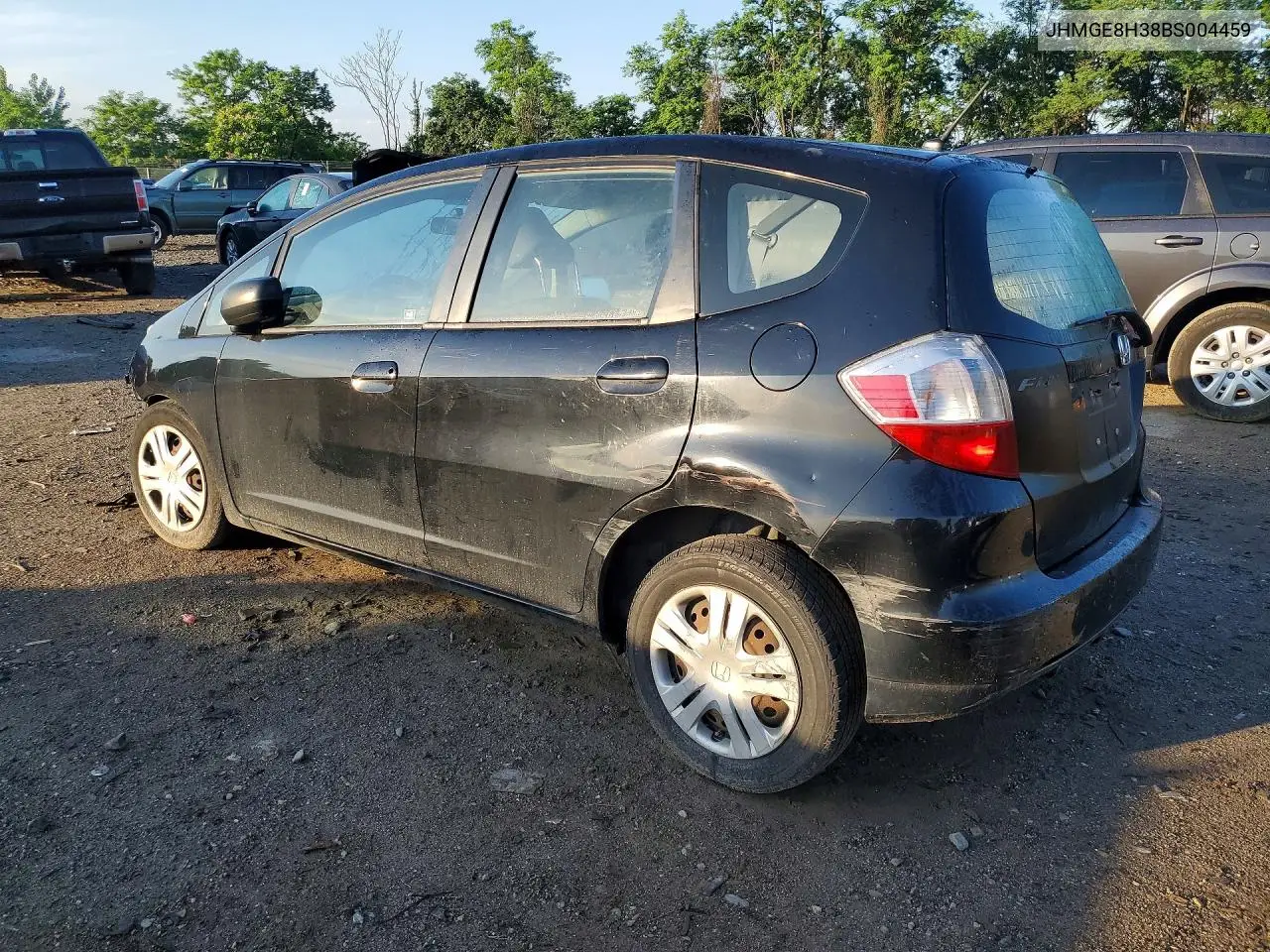 2011 Honda Fit VIN: JHMGE8H38BS004459 Lot: 56990286