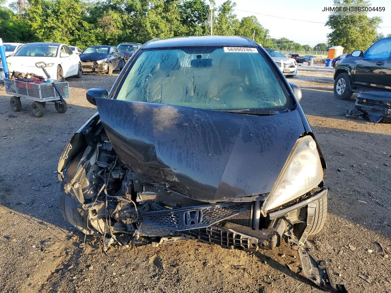 2011 Honda Fit VIN: JHMGE8H38BS004459 Lot: 56990286