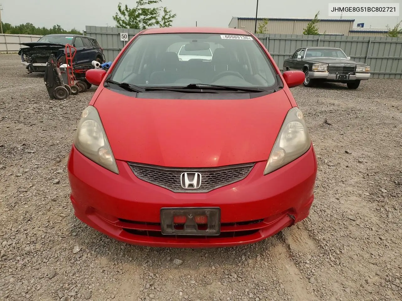 2011 Honda Fit Sport VIN: JHMGE8G51BC802721 Lot: 60989136