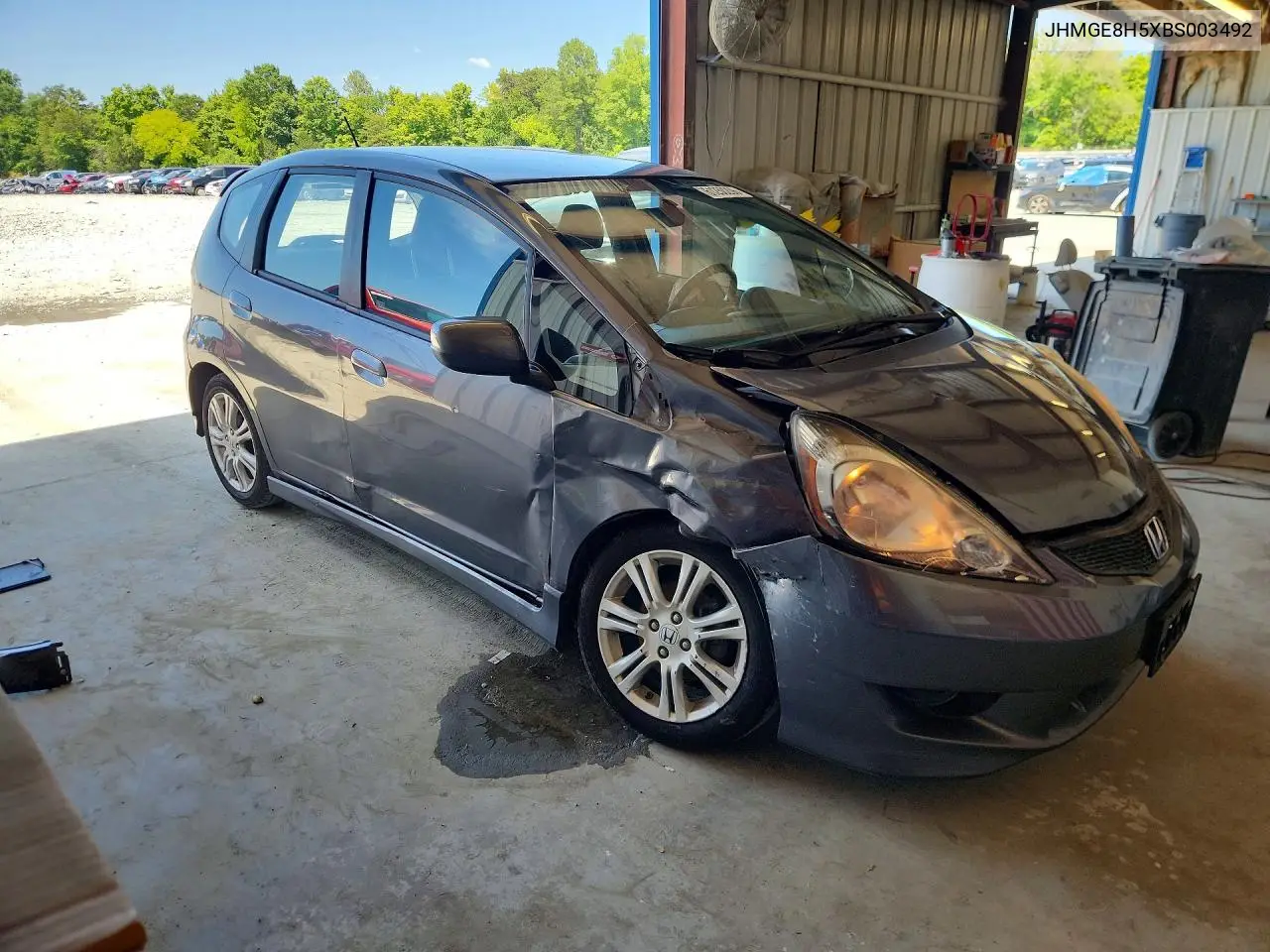 2011 Honda Fit Sport VIN: JHMGE8H5XBS003492 Lot: 61250206