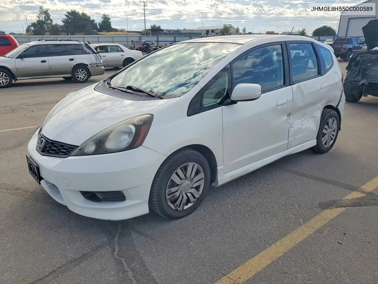 2012 Honda Fit Sport VIN: JHMGE8H55CC000589 Lot: 58777786