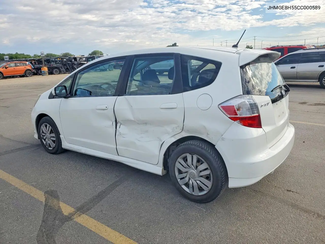 2012 Honda Fit Sport VIN: JHMGE8H55CC000589 Lot: 58777786